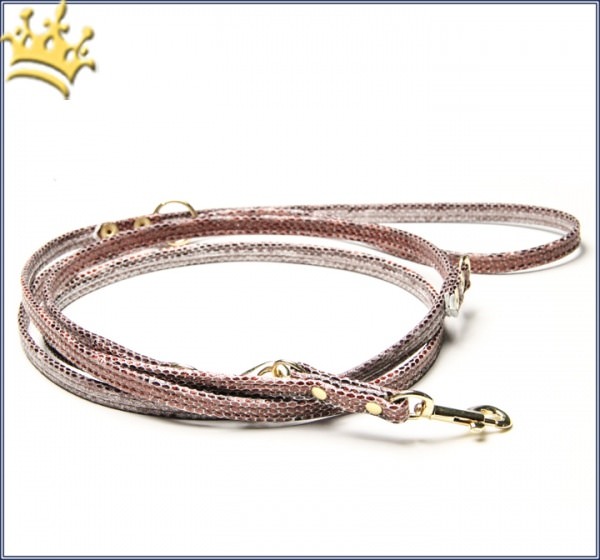 Hundeleine Luxury Monroe Snake Cappucino