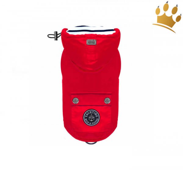 Milk & Pepper Hunderegenmantel Barbord Rot