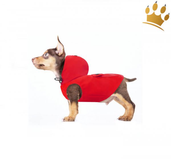 Milk & Pepper Hunderegenmantel Barbord Rot