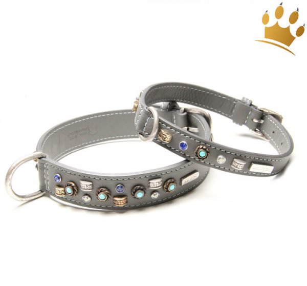 Malucchi Hundehalsband GhiBli Grau