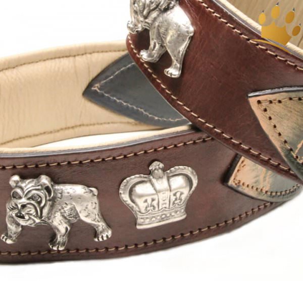 Malucchi Hundehalsband Royal Braun Detail