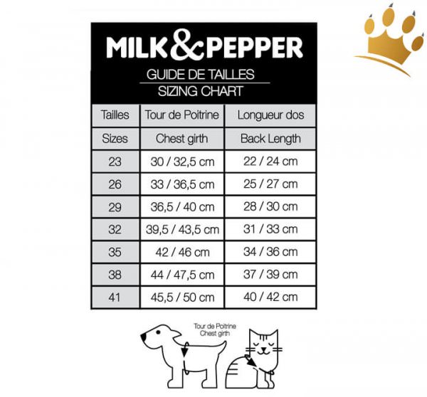 Milk & Pepper Kristen Hundemantel wendbar