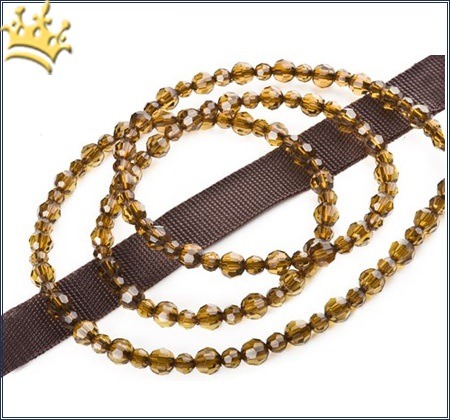Designer-Hundeschmuckleine Smoke Topaz