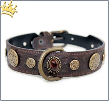 Lederhalsband Hermes Chocolate