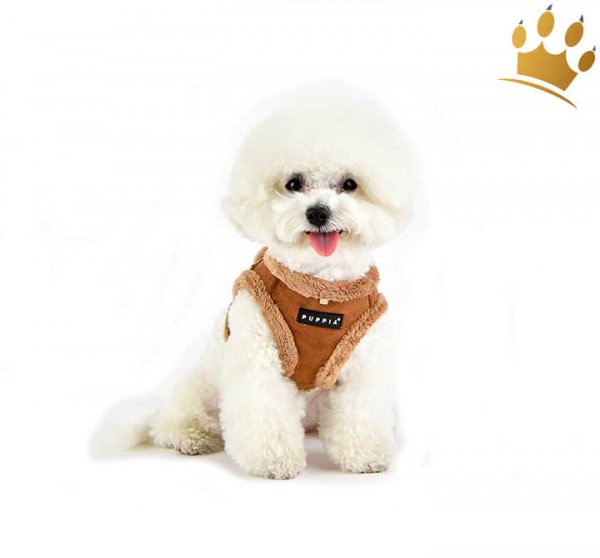 Puppia Step In Hundegeschirr Terry Braun Hund