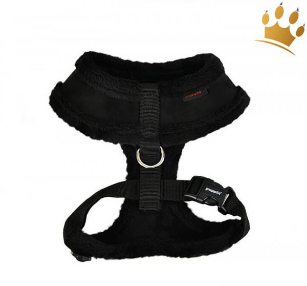 Puppia Softgeschirr Terry Schwarz Oben
