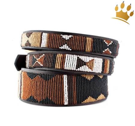 Orginal Hundehalsband Maasai Earth