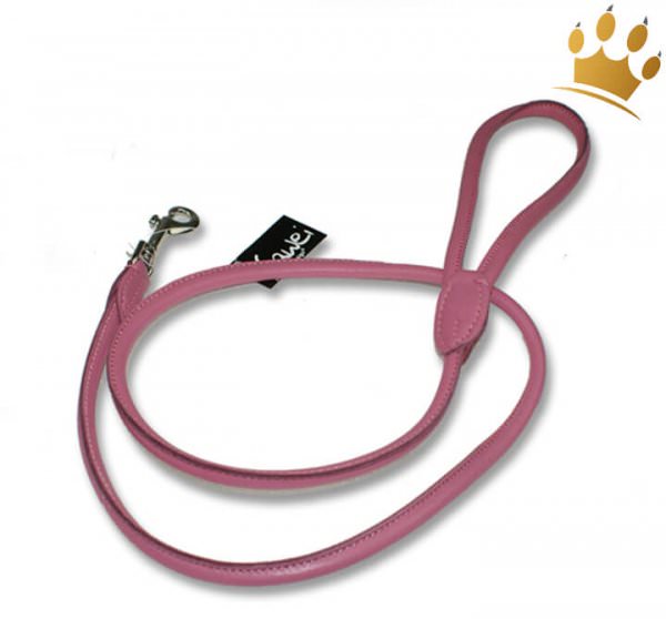 Rundleine Leder Pink