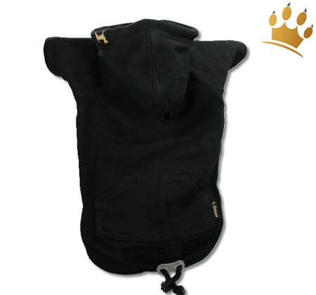 Kapuzen-Sweatshirt Uni Schwarz