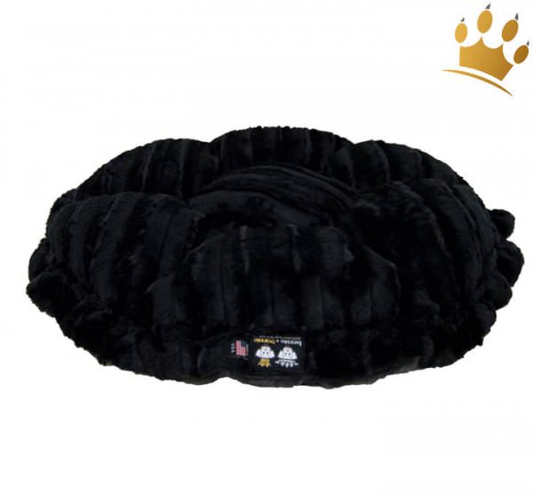Hundebett Bessie & Barnie Cuddle Pod - Gravel Stone - Black Puma