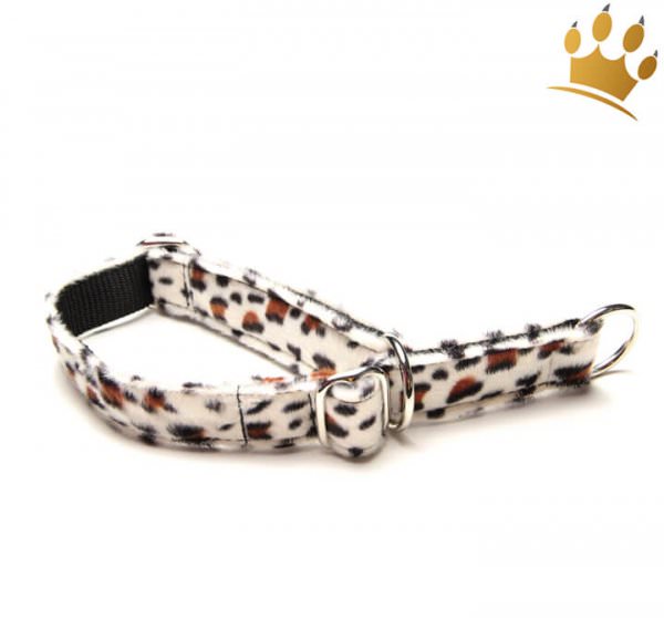 Zugstopp Fellhalsband Panther Hell