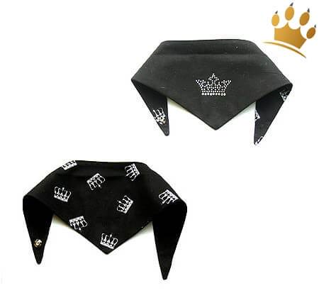 Hundebandana Royal Black
