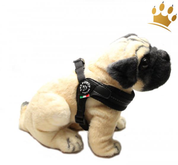 Tre Ponti Hundegeschirr Easy Fit Mesh verstellbar Schwarz