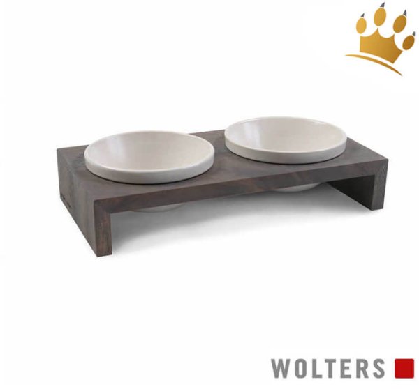 Premium Doppelnapf Gohan Grau