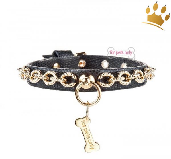 Hundehalsband FPO Chic Chain Black