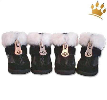 Hundeschuhe Hiker Black Fur