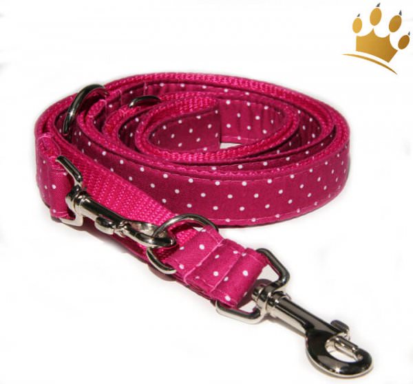 Hundeleine Little Dotty Fuchsia