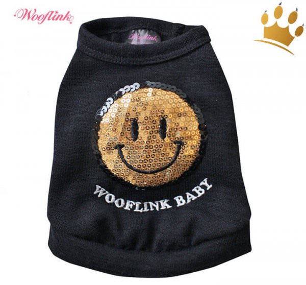 Wooflink Hunde-Shirt Smile Black