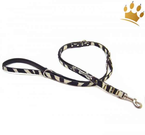 Hundeleinen Nairobi Zebra verstellbar 220cm