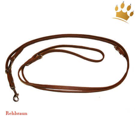 Hundelederleine Royal Rehbraun