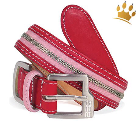 Hundehalsband canini® Zip-a-Dee Rot