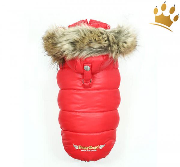 Puppyangel Hundemantel Down Hood Rot