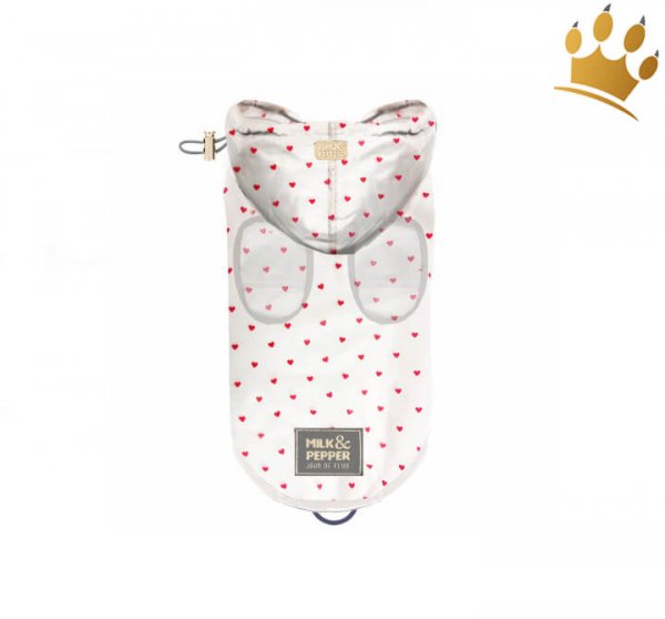 Milk & Pepper Hunderegenmantel Zelie Rouge