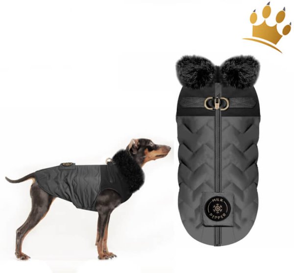 Milk & Pepper Philomene Hundemantel Anthrazit