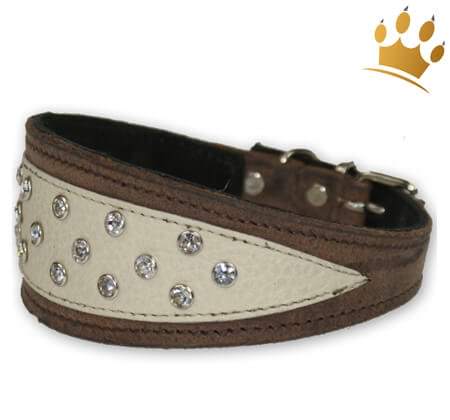 Strasshalsband Cafe Latte