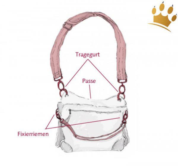 Hazel große Gassitasche Taupe