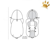 : Milk & Pepper : Milk & Pepper Hunderegenmantel Stuart Mops/Bully