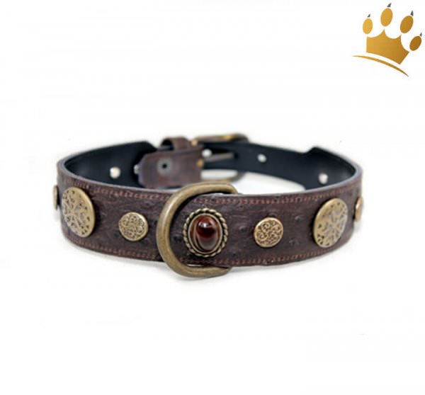 Lederhalsband Hermes Chocolate