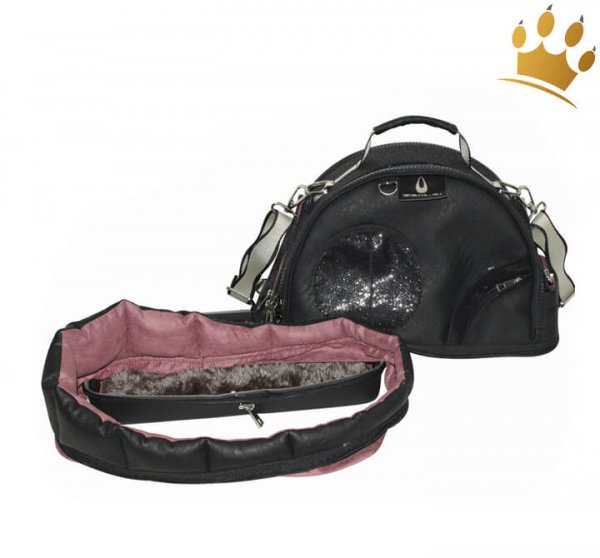Hundetasche Leander Black Detail