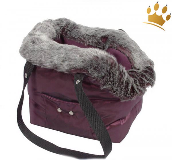 Hundetasche Alexina Burgundy Fur
