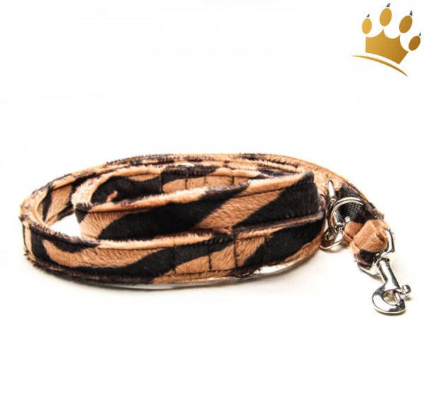 Fell-Leinen Zebra Caramel