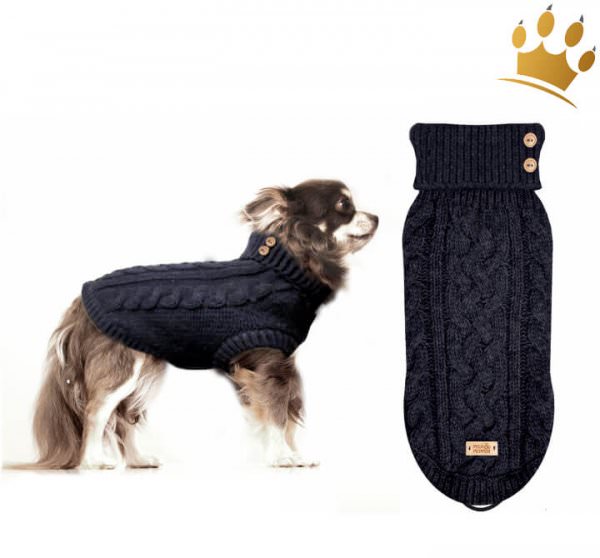 Milk & Pepper Alister Hundepullover Navy Blau