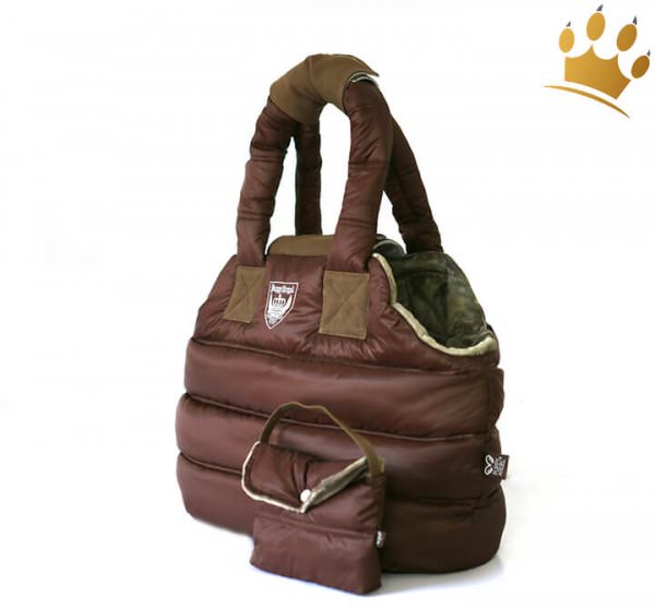 Puppyangel Hundetasche Love Down Padding Braun