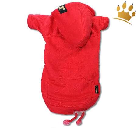 Hundesweatshirt Uni Rot