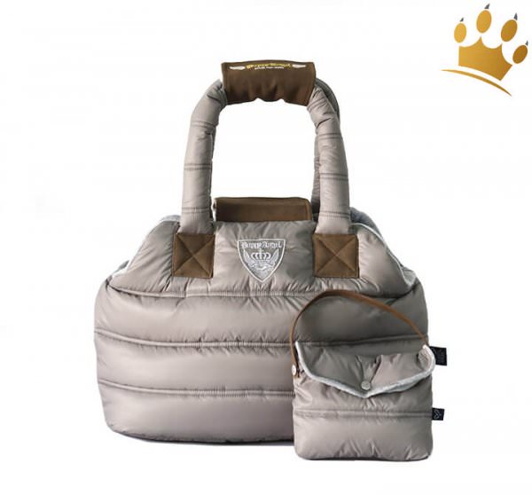 Puppyangel Hundetasche Love Down Padding Grau