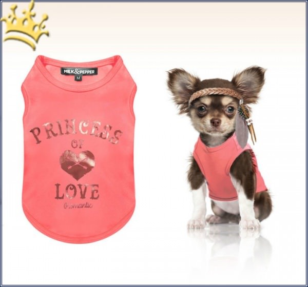 Milk & Pepper Hunde-T-Shirt Princess of Love