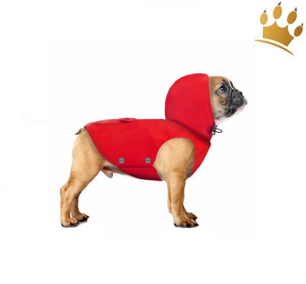 Milk & Pepper Tribord Bully-Mops Hunderegenmantel Rot