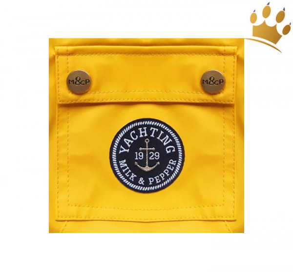 Milk & Pepper Hunderegenmantel Barbord Gelb