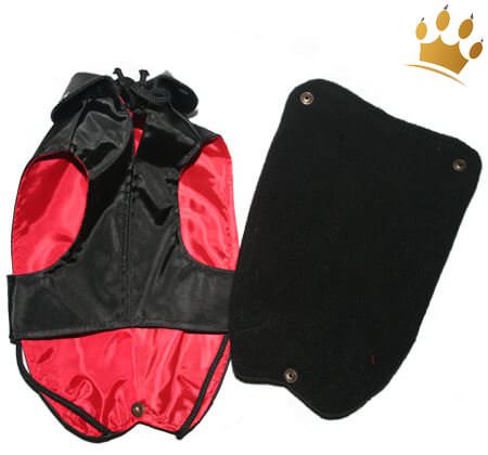 Hunde-Regenmantel Pioggia 2 in 1 Schwarz