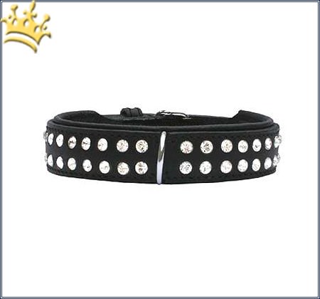 Hundehalsband St.Tropez Black 30mm