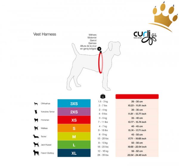 Curli© Vest Softgeschirr Air-Mesh Special Edition Green Floral