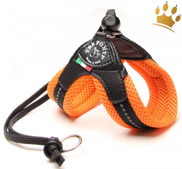 Tre Ponti Hundegeschirr Soft Mesh Strap Orange