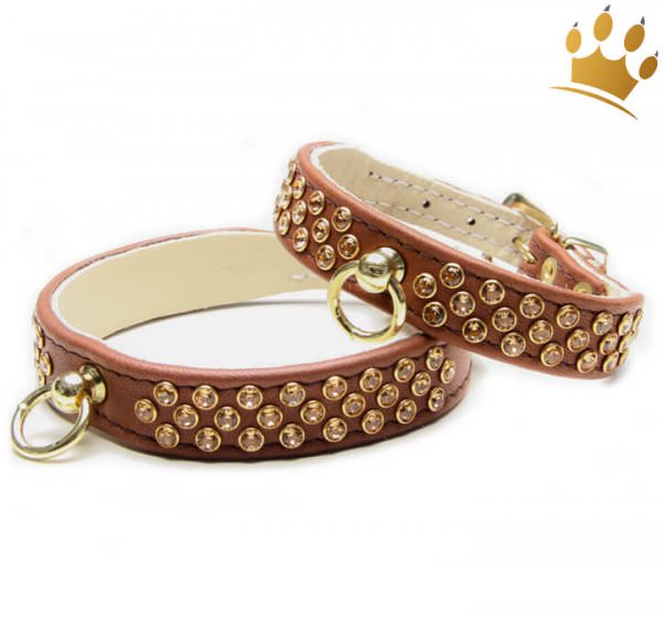 Hundehalsband Luxury Monroe Braun