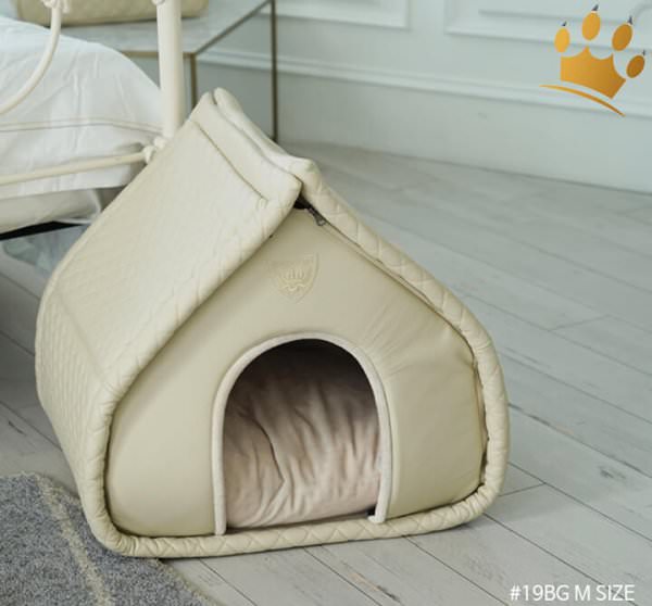 Puppyangel Hundehaus Quiltted Braun