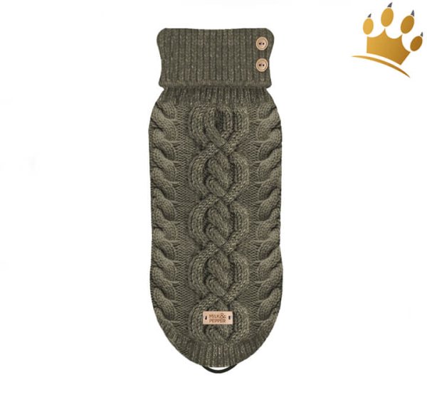 Milk & Pepper Donovan Hundepullover Kaki
