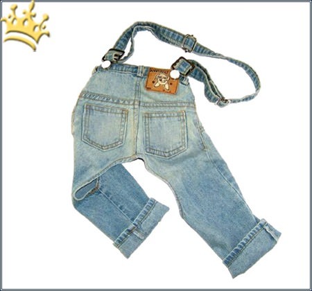 Hundehose mit Trägern Light Blue